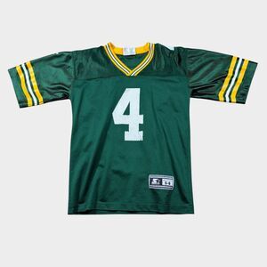 Vintage Brett Favre Green Bay Packers Jersey Starter Youth S 8 NFL 1990s Green